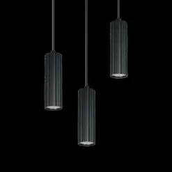 Ygo Hanglamp SOKA 3Del. Metaal Zwart| Hanglampen