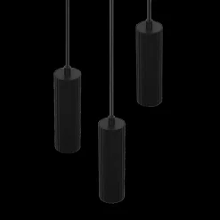 Ygo Hanglamp SOKA 3Del. Metaal Zwart| Hanglampen