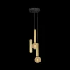 Ygo Hanglamp TABOO 3Del. Zwart/Goud| Hanglampen