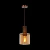Ygo Hanglamp TOLEDO 1Del. Koper/Glas Amber| Hanglampen
