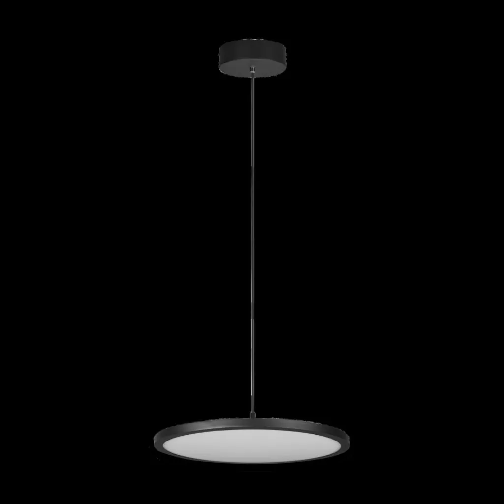 Ygo Hanglamp TRAY 1Del. Met. Mat Zwart| Hanglampen