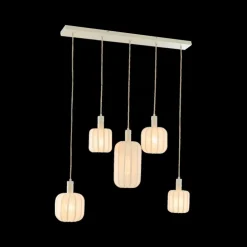 Ygo Hanglamp TUFIA 5Del. Linnen Crème| Hanglampen