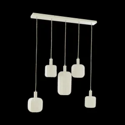 Ygo Hanglamp TUFIA 5Del. Linnen Crème| Hanglampen