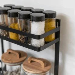 Ygo Hangrek/Keukenrolhouder KARAS Metaal Zwart| Keukenaccessoires