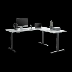 Ygo Hoekbureau Verstelbaar LIFT UP 180x177 Wit| Bureaus