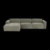 Ygo Hoeksalon ALMERIA Longchair Links Racer 84 B324| Hoeksalons