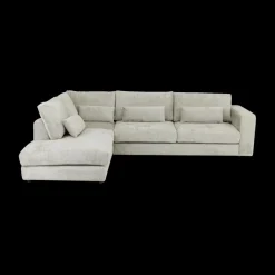 Ygo Hoeksalon ATLAS Greige Longchair Links B327| Hoeksalons