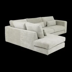 Ygo Hoeksalon ATLAS Greige Longchair Links B327| Hoeksalons