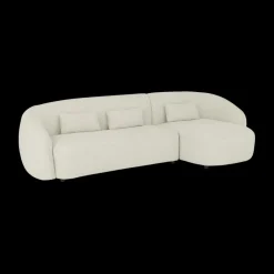 Ygo Hoeksalon AUGUST Cream Longchair Rechts B293| Hoeksalons