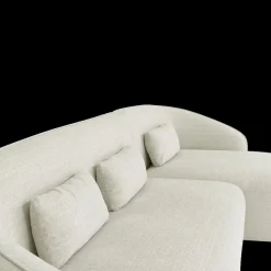 Ygo Hoeksalon AUGUST Cream Longchair Rechts B293| Hoeksalons