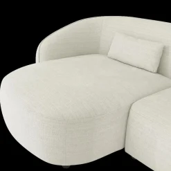 Ygo Hoeksalon AUGUST Cream Longchair Links B293| Hoeksalons
