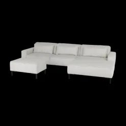 Ygo Hoeksalon BEMTHE Longchair Rechts Grijs B329| Hoeksalons