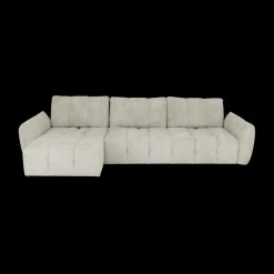 Ygo Hoeksalon CARPO Semona Greige Longchair Links B337| Hoeksalons