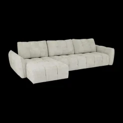 Ygo Hoeksalon CARPO Semona Greige Longchair Links B337| Hoeksalons
