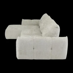 Ygo Hoeksalon CARPO Semona Greige Longchair Links B337| Hoeksalons