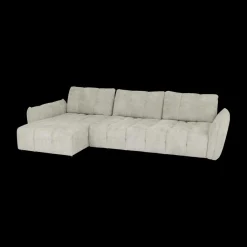 Ygo Hoeksalon CARPO Semona Greige Longchair Links B337| Hoeksalons