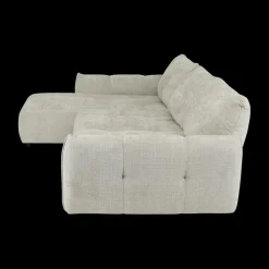 Ygo Hoeksalon CARPO Semona Greige Longchair Links B337| Hoeksalons
