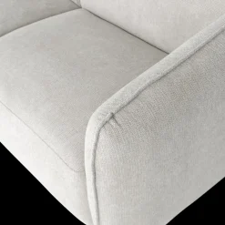 Ygo Hoeksalon CONCA Longchair Links Mito Naturel| Hoeksalons