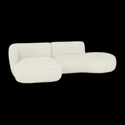 Ygo Hoeksalon CONCA Longchair Links Ivoor| Hoeksalons
