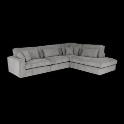 Ygo Hoeksalon CYLLENE Longchair Rechts Grijs| Hoeksalons