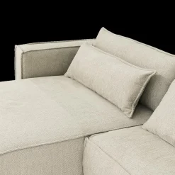 Ygo Hoeksalon GAELLE Longchair Links Retro Bliss B416| Hoeksalons