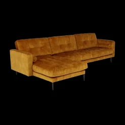 Ygo Hoeksalon GALACTICA Longchair Links Gold| Hoeksalons