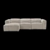 Ygo Hoeksalon GASTON Greige Longchair Links B311| Hoeksalons