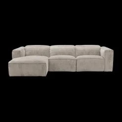 Ygo Hoeksalon GASTON Greige Longchair Links B311| Hoeksalons