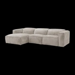 Ygo Hoeksalon GASTON Greige Longchair Links B311| Hoeksalons