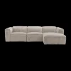 Ygo Hoeksalon GASTON Greige Longchair Rechts B311| Hoeksalons