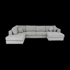 Ygo Hoeksalon GRANADA Longchair Rechts Grijs| Hoeksalons