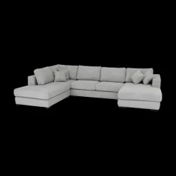 Ygo Hoeksalon GRANADA Longchair Rechts Grijs| Hoeksalons