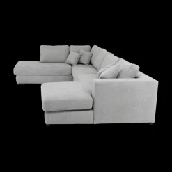 Ygo Hoeksalon GRANADA Longchair Rechts Grijs| Hoeksalons