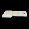 Ygo Hoeksalon KOKOMO Longchair Links Cream| Hoeksalons
