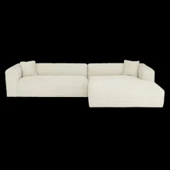 Ygo Hoeksalon LUNES Longchair Rechts Ivory| Hoeksalons