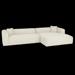 Ygo Hoeksalon LUNES Longchair Rechts Ivory| Hoeksalons