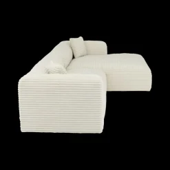 Ygo Hoeksalon LUNES Longchair Rechts Ivory| Hoeksalons