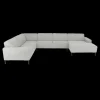 Ygo Hoeksalon MATEO Longchair Rechts Grijs| Hoeksalons
