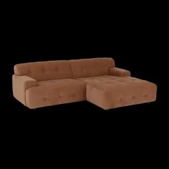 Ygo Hoeksalon MODEST Longchair Rechts Storm| Hoeksalons