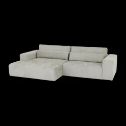 Ygo Hoeksalon ODILON Naturel Longchair Links B302| Hoeksalons