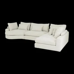 Ygo Hoeksalon OTILIA Beige Longchair XL Rechts B359| Hoeksalons