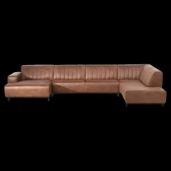 Ygo Hoeksalon PASTEL Longchair Rechts Cognac| Hoeksalons