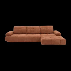 Ygo Hoeksalon PIERROT Longchair Rechts Coral B324| Hoeksalons