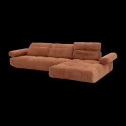 Ygo Hoeksalon PIERROT Longchair Rechts Coral B324| Hoeksalons