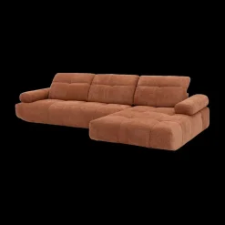 Ygo Hoeksalon PIERROT Longchair Rechts Coral B324| Hoeksalons