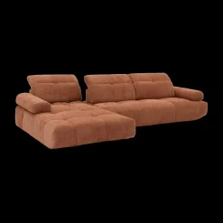 Ygo Hoeksalon PIERROT Longchair Links Coral B324| Hoeksalons