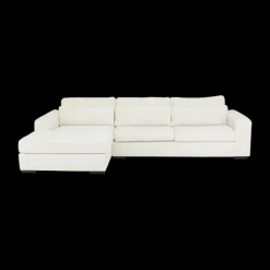 Ygo Hoeksalon PLUSS Longchair Links Wit| Hoeksalons