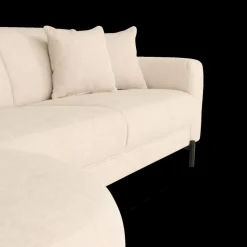 Ygo Hoeksalon SELMA Longchair Links Beige| Hoeksalons