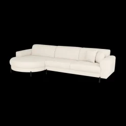 Ygo Hoeksalon SELMA Longchair Links Beige| Hoeksalons