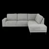Ygo Hoeksalon SEVILLA Longchair Rechts Dolphin Grijs| Hoeksalons